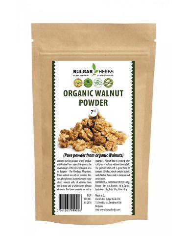 Organic Walnut Powder, Pure and 100% powder from organic Walnuts - 7 Oz.